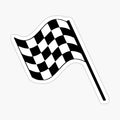 F1 Checkered Finish Line