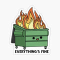 Funny Dumpster Fire