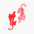 Pink and red tigers