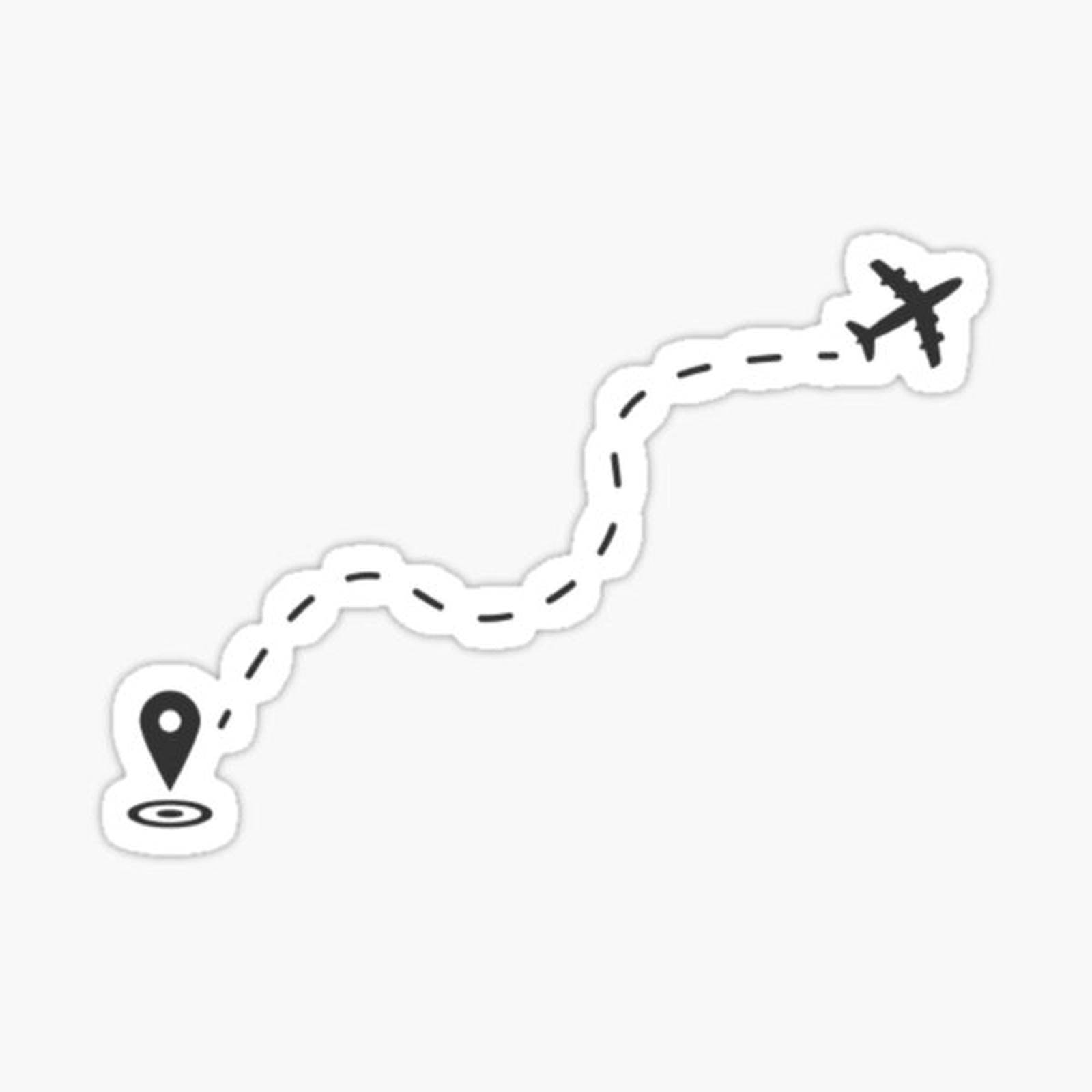 Airplane Trip Sticker