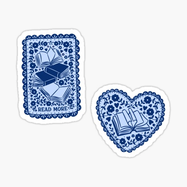 blue bookish heart