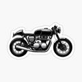 Classic Cafe Racer Vintage Motorcycle Illustration