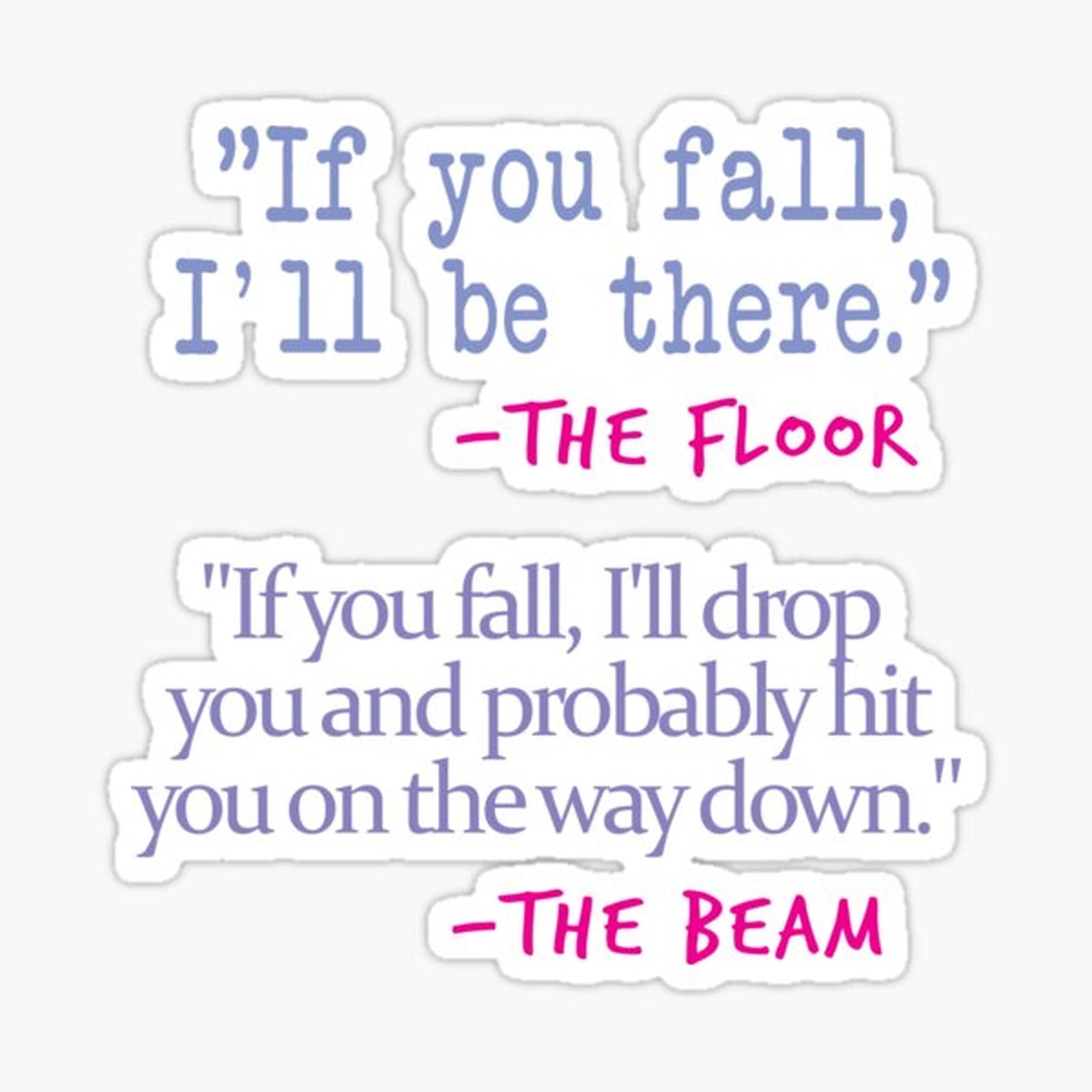 If You fall floor beam