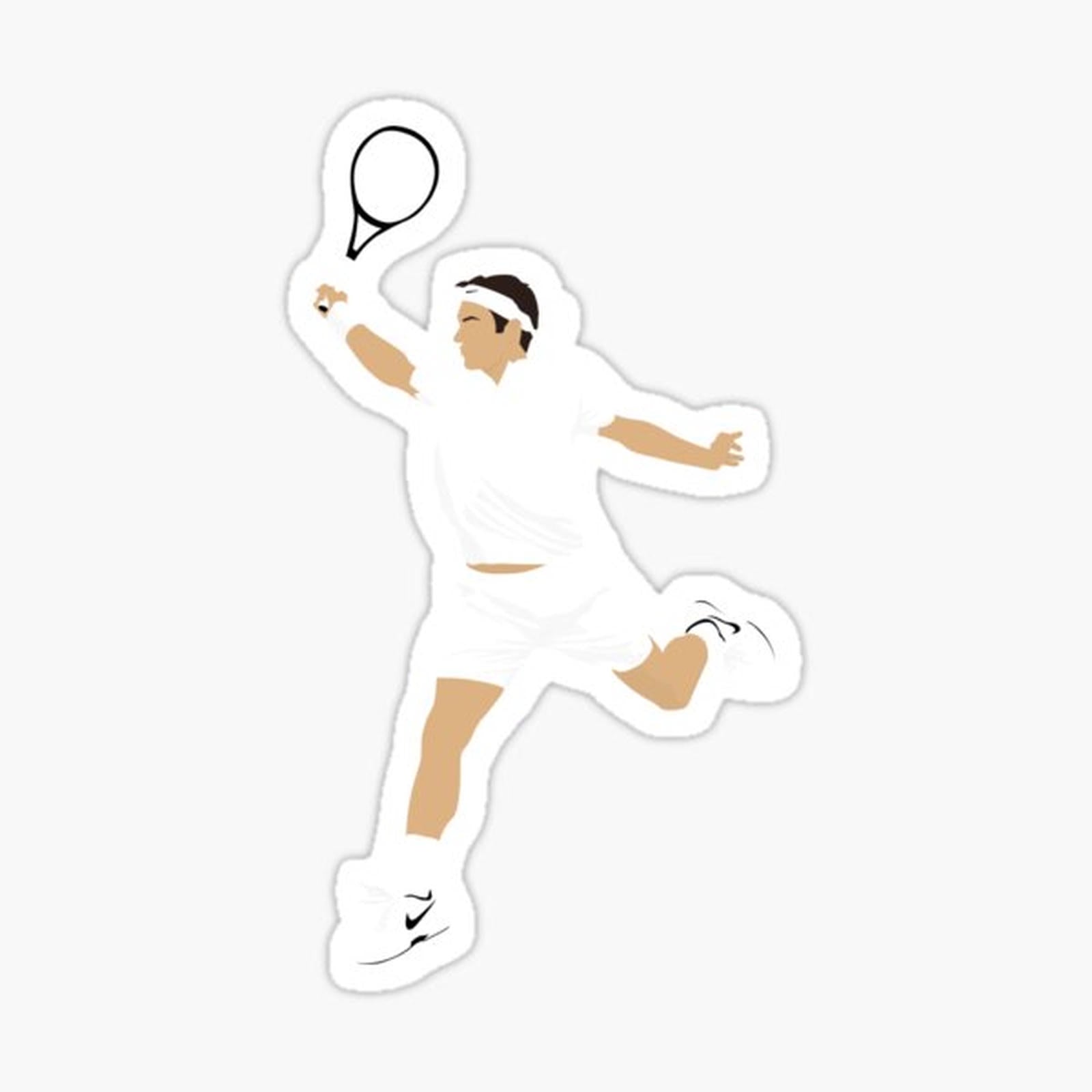 Rogér Federer celebration minimalist design