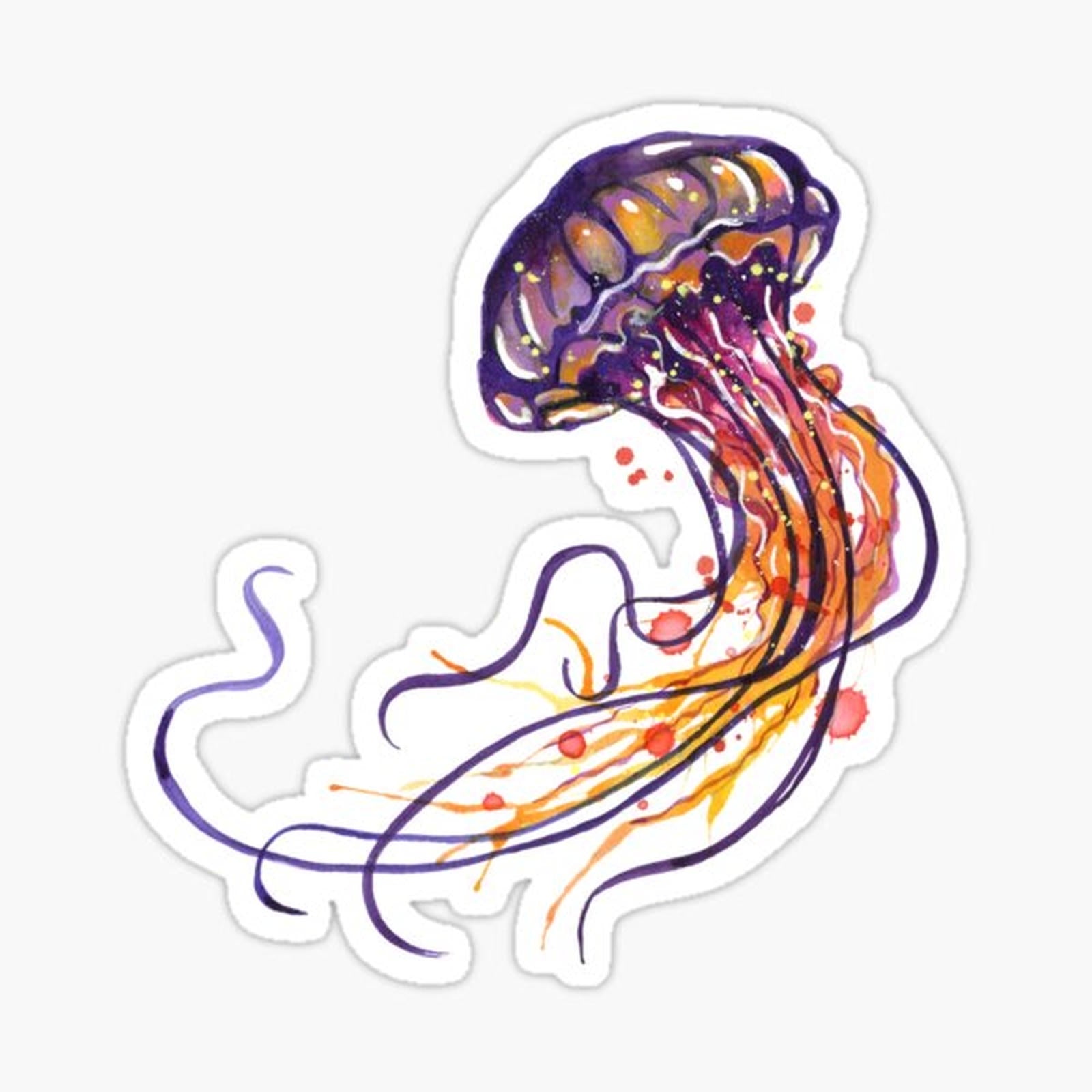 Jellyfish watercolor