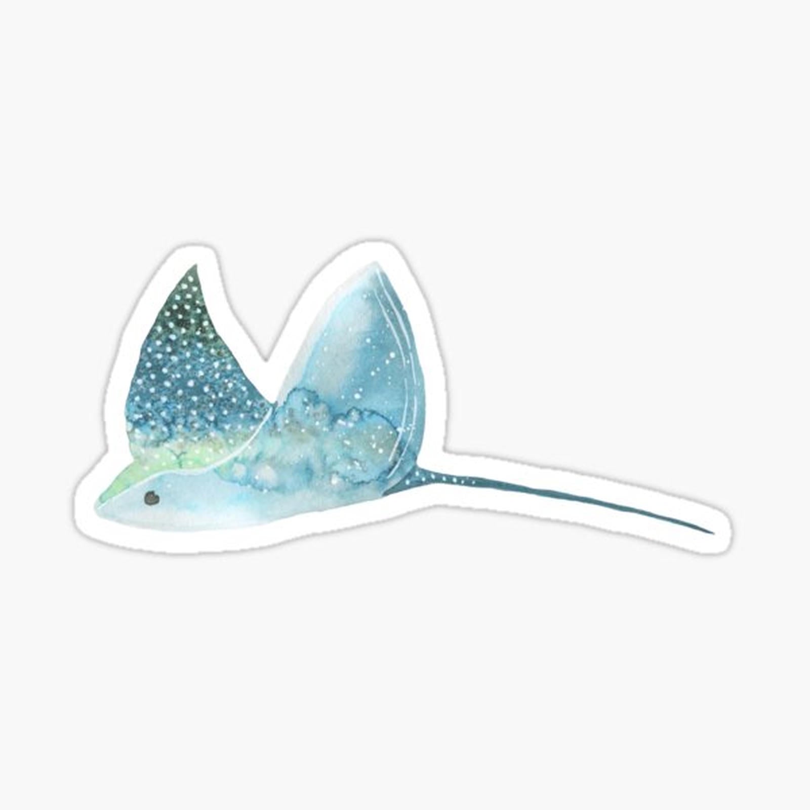 Manta Ray Watercolor