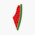 Palestine Watermelon Map Free Palestine Supporter Freedom