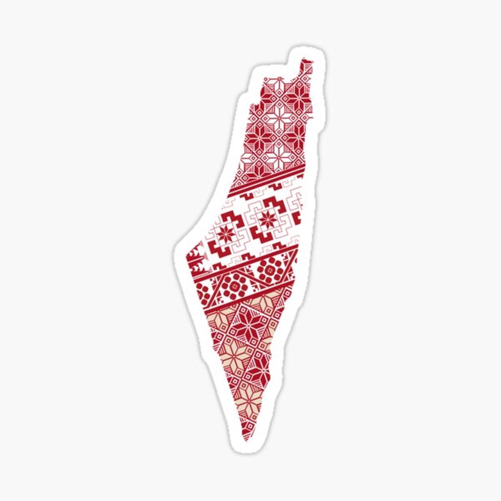 Palestinian Embroidery _ Palestine map Pattern