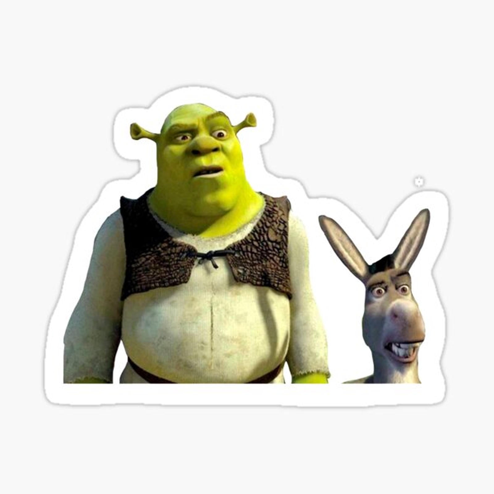 Shrek and Donkey Sticker