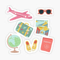 plane world globe passport