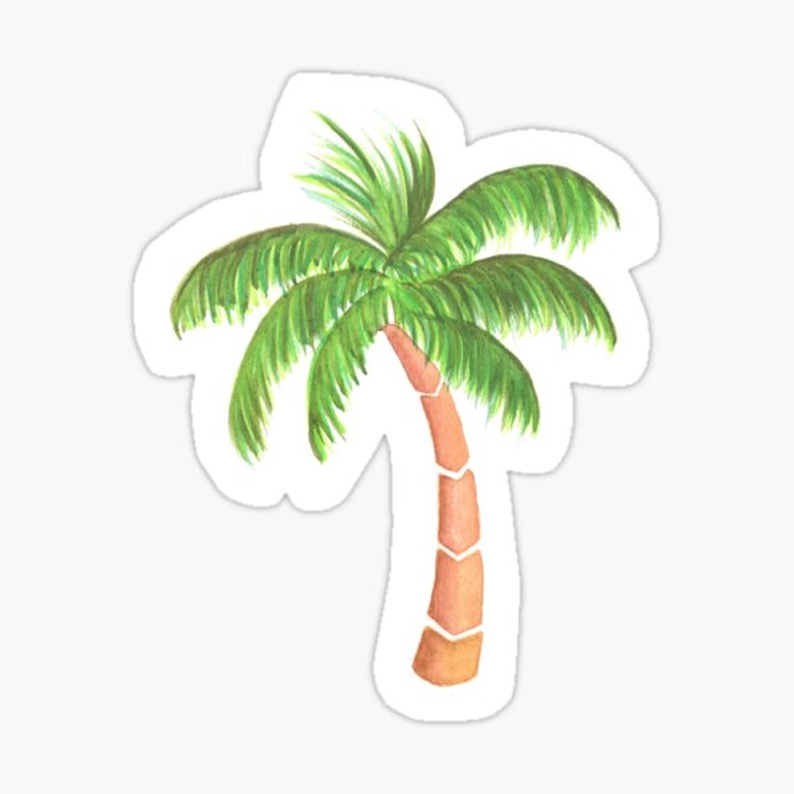 Tropical Palm Tree - Watercolor
