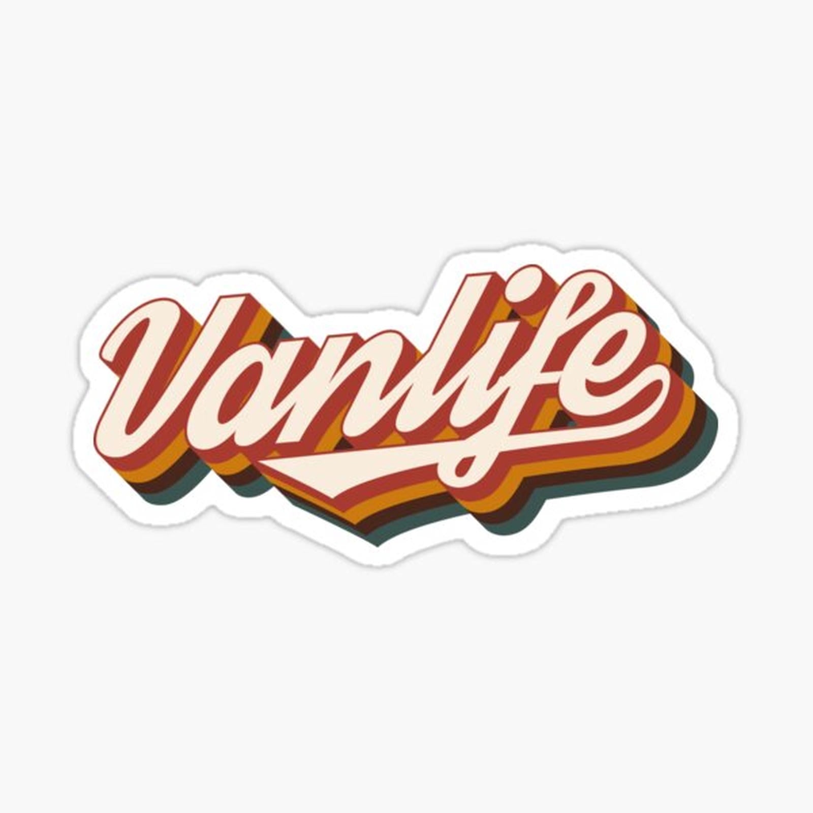 Vanlife retro typography